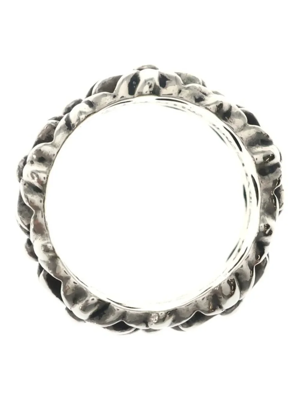 Chrome Hearts Cemetery Black Sling Silver Bca Ring